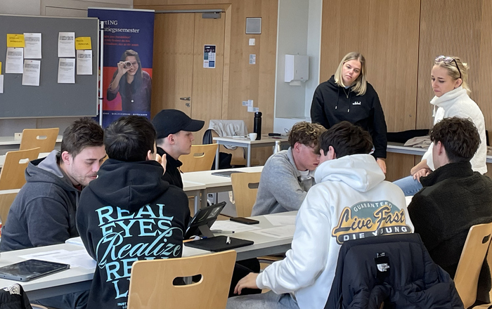 Gruppenarbeit beim Thementag Nachhaltigkeit